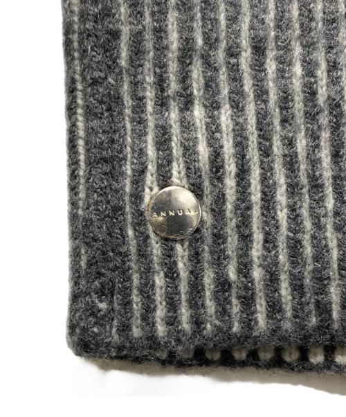 ANNUAL（アニュアル）ANNUAL (アニュアル) Fringe Vest/フリンジ ベスト グレー サイズ:Freeの古着・服飾アイテム