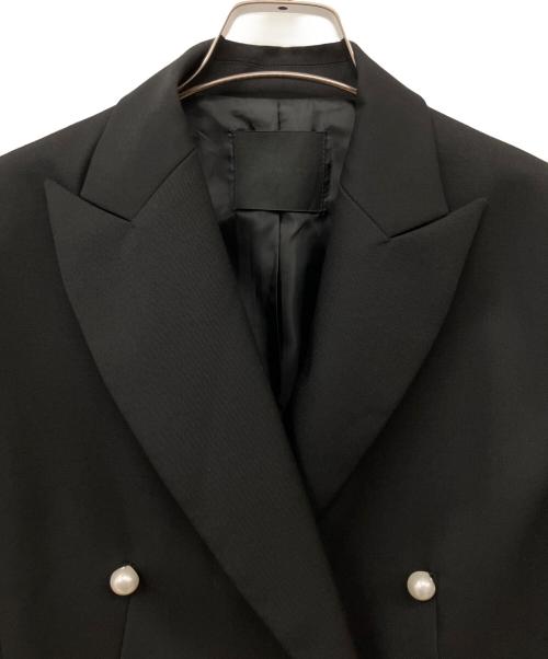 CINOH（チノ）CINOH (チノ) OBLIQUE W JACKET ブラック サイズ:38の古着・服飾アイテム