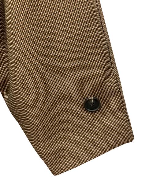 MIESROHE（ミースロエ）MIESROHE (ミースロエ) ドルマンステンカラーチェックコート ブラウン サイズ:1の古着・服飾アイテム