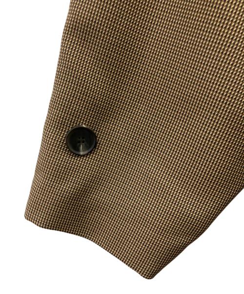 MIESROHE（ミースロエ）MIESROHE (ミースロエ) ドルマンステンカラーチェックコート ブラウン サイズ:1の古着・服飾アイテム