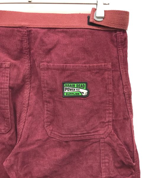 BRAIN DEAD（ブレインデッド）BRAIN DEAD (ブレインデッド) コーデュロイパンツ レッド サイズ:Mの古着・服飾アイテム