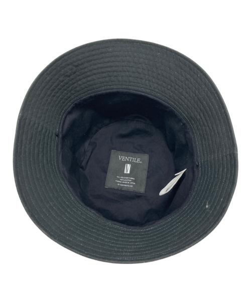 kijima takayuki（キジマタカユキ）kijima takayuki (キジマタカユキ) ベンタイルコットン バケットハット ブラックの古着・服飾アイテム