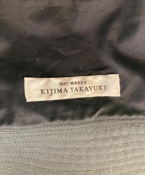 kijima takayuki（キジマタカユキ）kijima takayuki (キジマタカユキ) ベンタイルコットン バケットハット ブラックの古着・服飾アイテム
