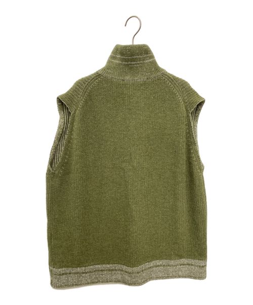 the duffer and nephews（ザ・ダファー・アンド・ネフューズ）the duffer and nephews (ザ・ダファー・アンド・ネフューズ) ドライバーズニットベスト カーキ サイズ:FREEの古着・服飾アイテム