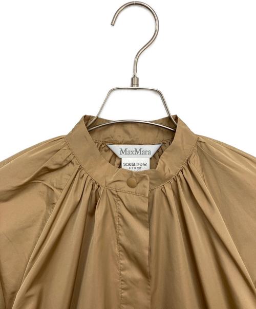 MaxMara（マックスマーラ）MaxMara (マックスマーラ) バルーンスリーブブラウス ブラウン サイズ:42の古着・服飾アイテム