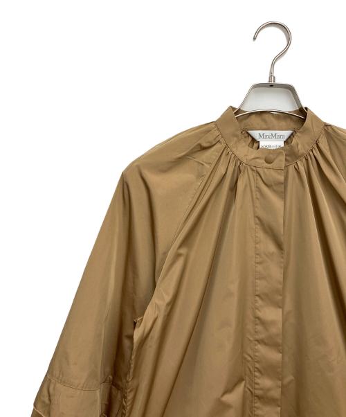 MaxMara（マックスマーラ）MaxMara (マックスマーラ) バルーンスリーブブラウス ブラウン サイズ:42の古着・服飾アイテム