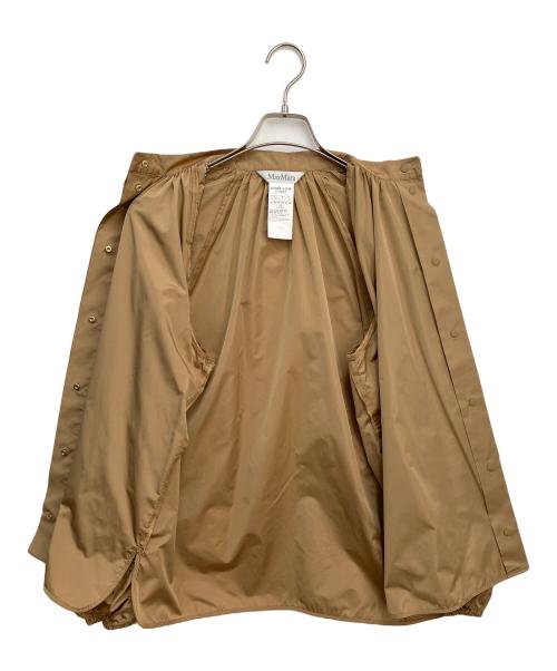 MaxMara（マックスマーラ）MaxMara (マックスマーラ) バルーンスリーブブラウス ブラウン サイズ:42の古着・服飾アイテム
