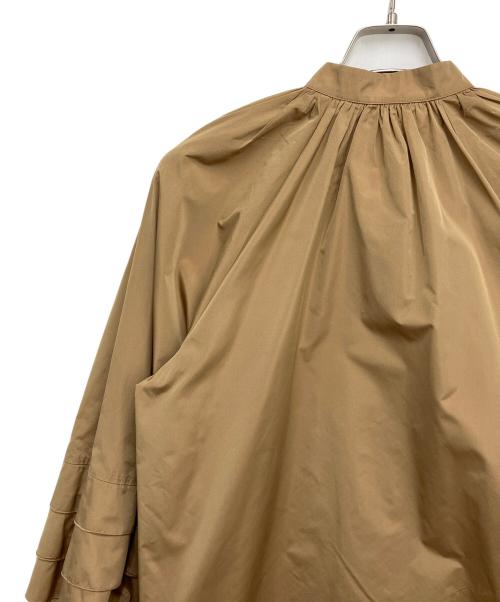 MaxMara（マックスマーラ）MaxMara (マックスマーラ) バルーンスリーブブラウス ブラウン サイズ:42の古着・服飾アイテム