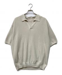 crepuscule（クレプスキュール）の古着「Light Moss Stitch Polo」｜ベージュ