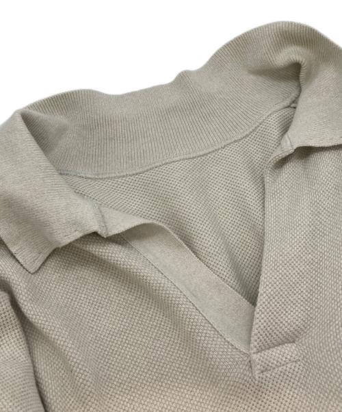 crepuscule（クレプスキュール）crepuscule (クレプスキュール) Light Moss Stitch Polo ベージュ サイズ:2の古着・服飾アイテム