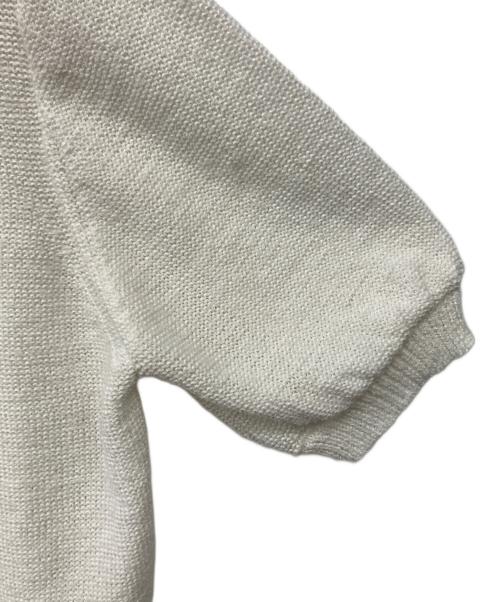 LOUNIE（ルーニー）LOUNIE (ルーニー) フリンジポケットニットカーディガン ホワイト サイズ:Freeの古着・服飾アイテム