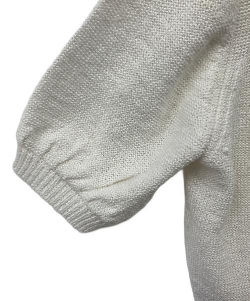 LOUNIE（ルーニー）LOUNIE (ルーニー) フリンジポケットニットカーディガン ホワイト サイズ:Freeの古着・服飾アイテム