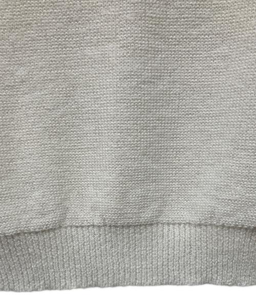 LOUNIE（ルーニー）LOUNIE (ルーニー) フリンジポケットニットカーディガン ホワイト サイズ:Freeの古着・服飾アイテム