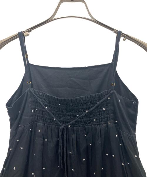 stola.（ストラ）stola. (ストラ) ドット刺繍キャミワンピース ブラック サイズ:SIZE36の古着・服飾アイテム