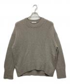 GALERIE VIEギャルリーヴィー）の古着「ファインウール クルーネックプルオーバー」｜ブラウン