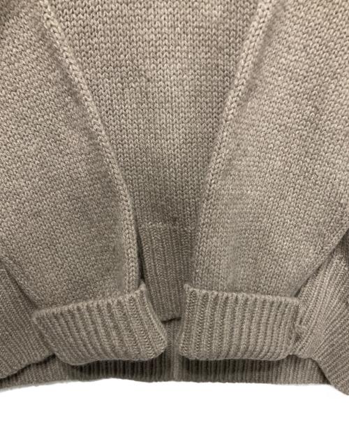 GALERIE VIE（ギャルリーヴィー）GALERIE VIE (ギャルリーヴィー) ファインウール クルーネックプルオーバー ブラウン サイズ:Sの古着・服飾アイテム