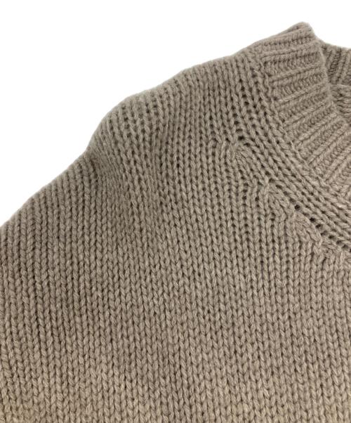 GALERIE VIE（ギャルリーヴィー）GALERIE VIE (ギャルリーヴィー) ファインウール クルーネックプルオーバー ブラウン サイズ:Sの古着・服飾アイテム