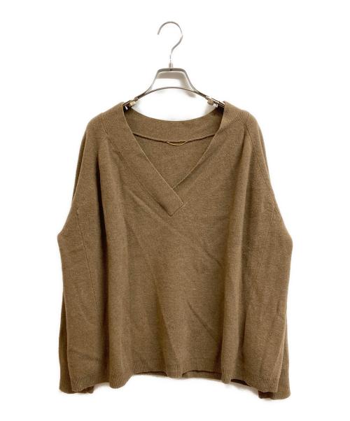 DEUXIEME CLASSE（ドゥーズィエム クラス）Deuxieme Classe (ドゥーズィエム クラス) ミドルゲージVプルオーバー ブラウン サイズ:Freeの古着・服飾アイテム
