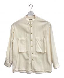 CABAN（キャバン）の古着「ウールギャバジン ビッグシャツ」｜ホワイト