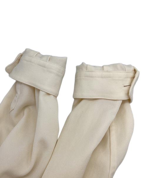 CABAN（キャバン）CABaN (キャバン) ウールギャバジン ビッグシャツ ホワイト サイズ:Lの古着・服飾アイテム