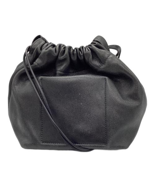 JIL SANDER（ジルサンダー）JIL SANDER (ジルサンダー) ドローストリングバッグ ブラックの古着・服飾アイテム