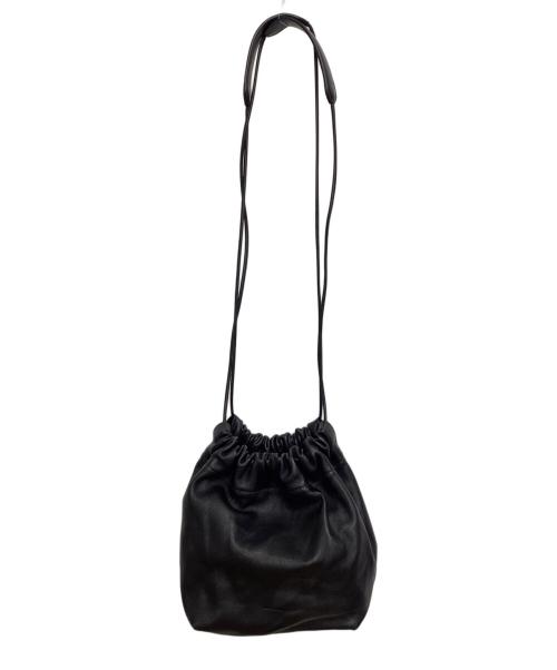 JIL SANDER（ジルサンダー）JIL SANDER (ジルサンダー) ドローストリングバッグ ブラックの古着・服飾アイテム
