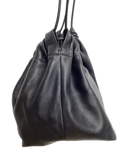 JIL SANDER（ジルサンダー）JIL SANDER (ジルサンダー) ドローストリングバッグ ブラックの古着・服飾アイテム