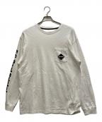 F.C.R.B.エフシーレアルブリストル）の古着「AUTHENTIC L/S TEAM POCKET TEE」｜ホワイト