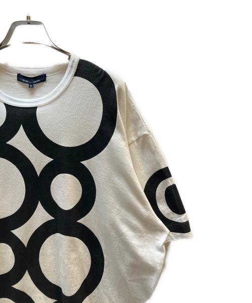 COMME des GARCONS（コムデギャルソン）COMME des GARCONS (コムデギャルソン) 柄カットソー ホワイト サイズ:Sの古着・服飾アイテム