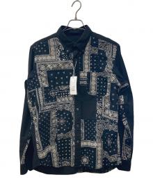 SOPHNET.（ソフネット）の古着「PATCH WORK B.D SHIRT」｜ブラック