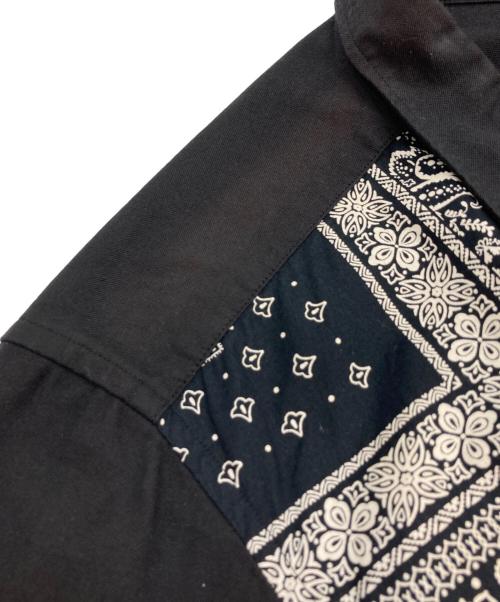 SOPHNET.（ソフネット）SOPHNET. (ソフネット) PATCH WORK B.D SHIRT ブラック サイズ:Lの古着・服飾アイテム