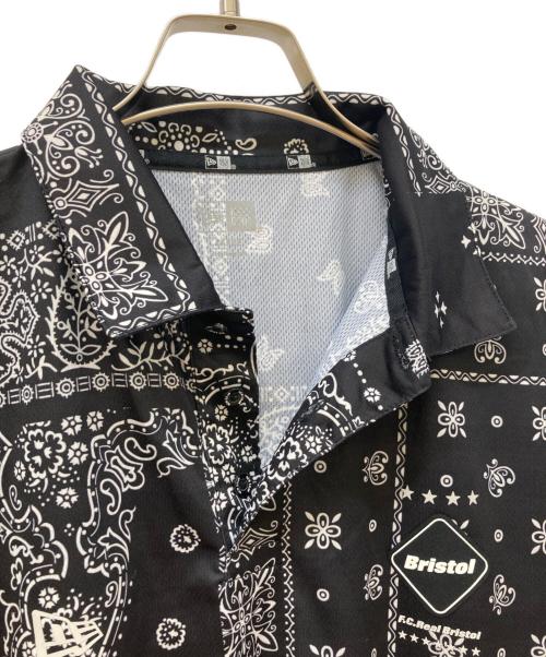 New Era（ニューエラ）New Era (ニューエラ) F.C.R.B. (エフシーレアルブリストル) BANDANA POLO SHIRT ブラック サイズ:Lの古着・服飾アイテム