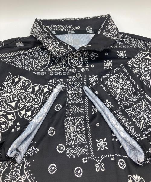 New Era（ニューエラ）New Era (ニューエラ) F.C.R.B. (エフシーレアルブリストル) BANDANA POLO SHIRT ブラック サイズ:Lの古着・服飾アイテム