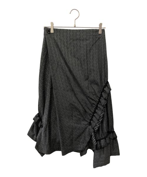 tricot COMME des GARCONS（トリココムデギャルソン）tricot COMME des GARCONS (トリココムデギャルソン) フリルスカート グレー サイズ:Sの古着・服飾アイテム