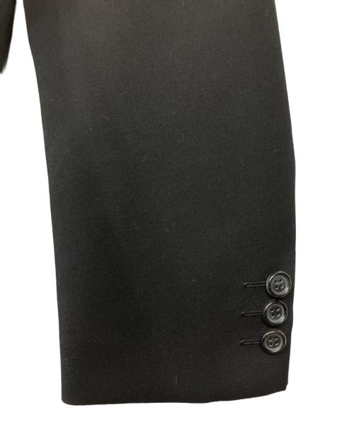 tricot COMME des GARCONS（トリココムデギャルソン）tricot COMME des GARCONS (トリココムデギャルソン) ラッフルカラーウールギャバジンジャケット ブラック サイズ:M　の古着・服飾アイテム