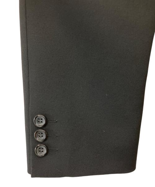 tricot COMME des GARCONS（トリココムデギャルソン）tricot COMME des GARCONS (トリココムデギャルソン) ラッフルカラーウールギャバジンジャケット ブラック サイズ:M　の古着・服飾アイテム