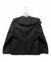 tricot COMME des GARCONS (トリココムデギャルソン) ラッフルカラーウールギャバジンジャケット ブラック サイズ:M　：55000円
