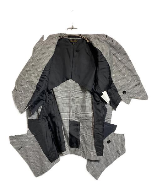 COMME des GARCONS（コムデギャルソン）COMME des GARCONS (コムデギャルソン) カッティングジャケット/グレンチェック グレー サイズ:XSの古着・服飾アイテム