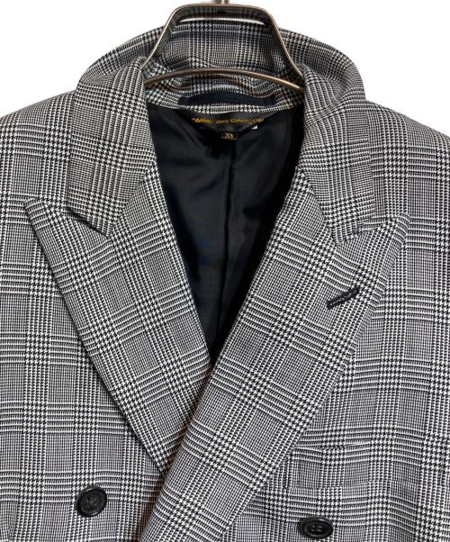 COMME des GARCONS（コムデギャルソン）COMME des GARCONS (コムデギャルソン) カッティングジャケット/グレンチェック グレー サイズ:XSの古着・服飾アイテム