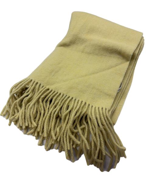 ASAUCE MELER（アソースメレ）ASAUCE MELER (アソースメレ) EXファインラムスポンディッシュウールストール イエローの古着・服飾アイテム