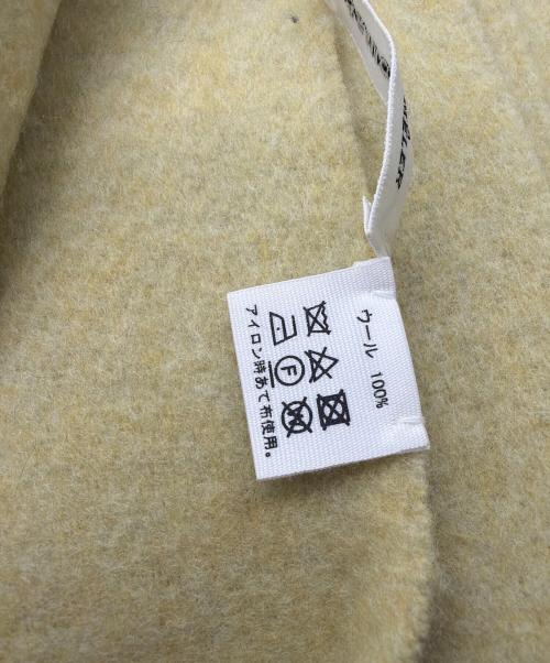 ASAUCE MELER（アソースメレ）ASAUCE MELER (アソースメレ) EXファインラムスポンディッシュウールストール イエローの古着・服飾アイテム