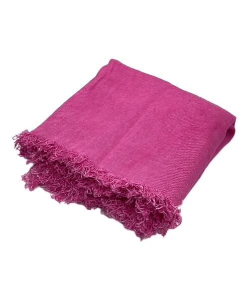 ASAUCE MELER（アソースメレ）ASAUCE MELER (アソースメレ) Ron Herman (ロンハーマン) リネン大判ストール ピンクの古着・服飾アイテム