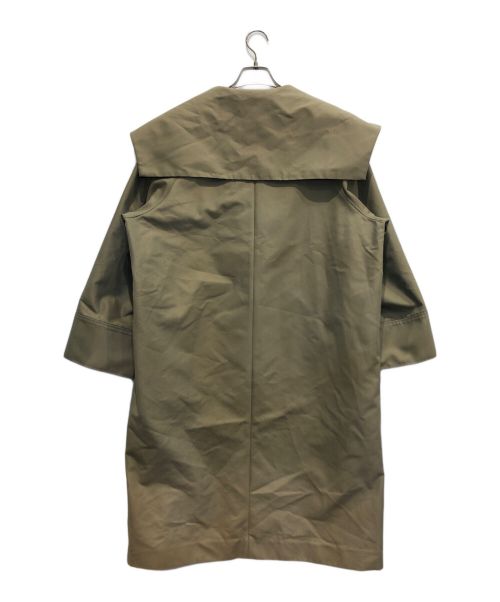 BLACK by moussy（ブラックバイマウジー）BLACK by moussy (ブラックバイマウジー) ビッグカラーオーバートレンチコート ベージュ サイズ:2の古着・服飾アイテム