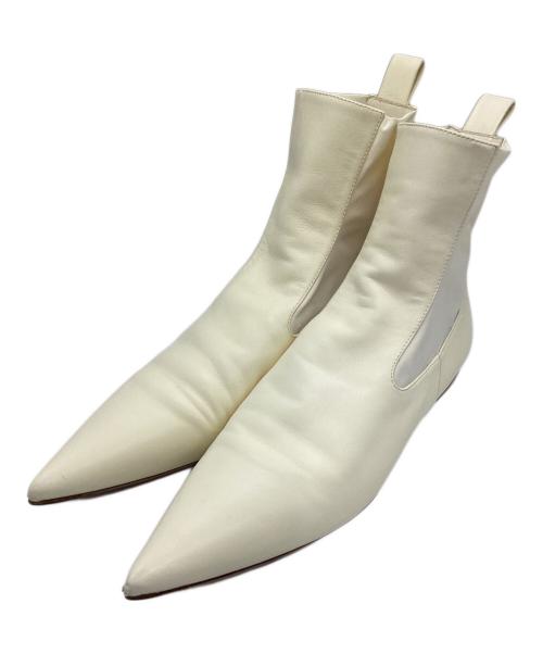 JIL SANDER（ジルサンダー）JIL SANDER (ジルサンダー) ANKLE BOOT アイボリー サイズ:36 1/2の古着・服飾アイテム