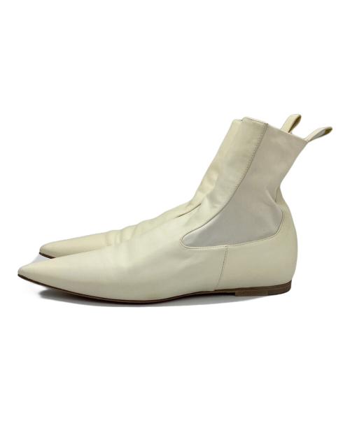 JIL SANDER（ジルサンダー）JIL SANDER (ジルサンダー) ANKLE BOOT アイボリー サイズ:36 1/2の古着・服飾アイテム