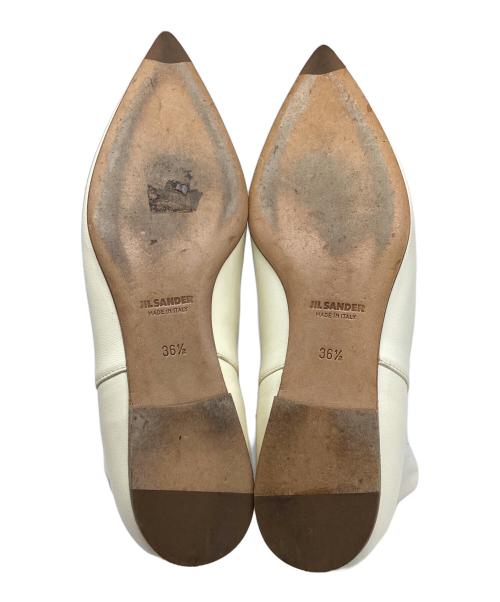 JIL SANDER（ジルサンダー）JIL SANDER (ジルサンダー) ANKLE BOOT アイボリー サイズ:36 1/2の古着・服飾アイテム