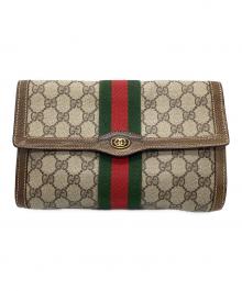 GUCCI（グッチ）の古着「シェリーラインクラッチバッグ」｜ベージュ