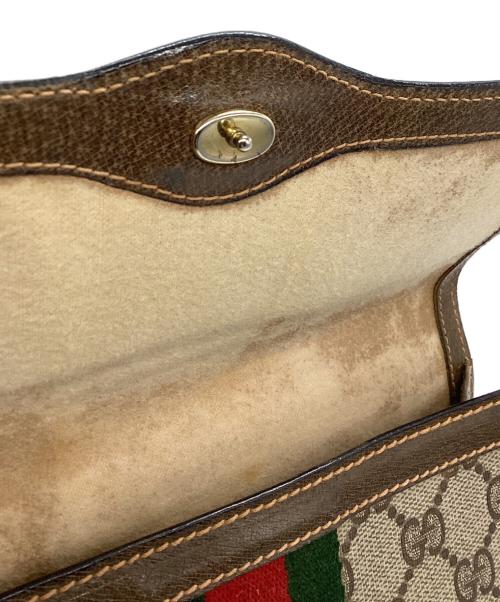 GUCCI（グッチ）GUCCI (グッチ) シェリーラインクラッチバッグ ベージュの古着・服飾アイテム