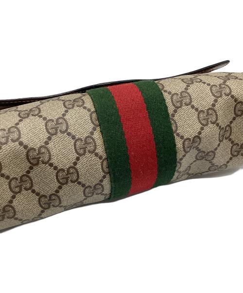 GUCCI（グッチ）GUCCI (グッチ) シェリーラインクラッチバッグ ベージュの古着・服飾アイテム