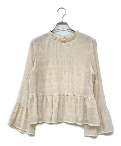 Diagram（ダイアグラム）Diagram (ダイアグラム) シャーリングライクフレアトップ キナリ サイズ:38の古着・服飾アイテム
